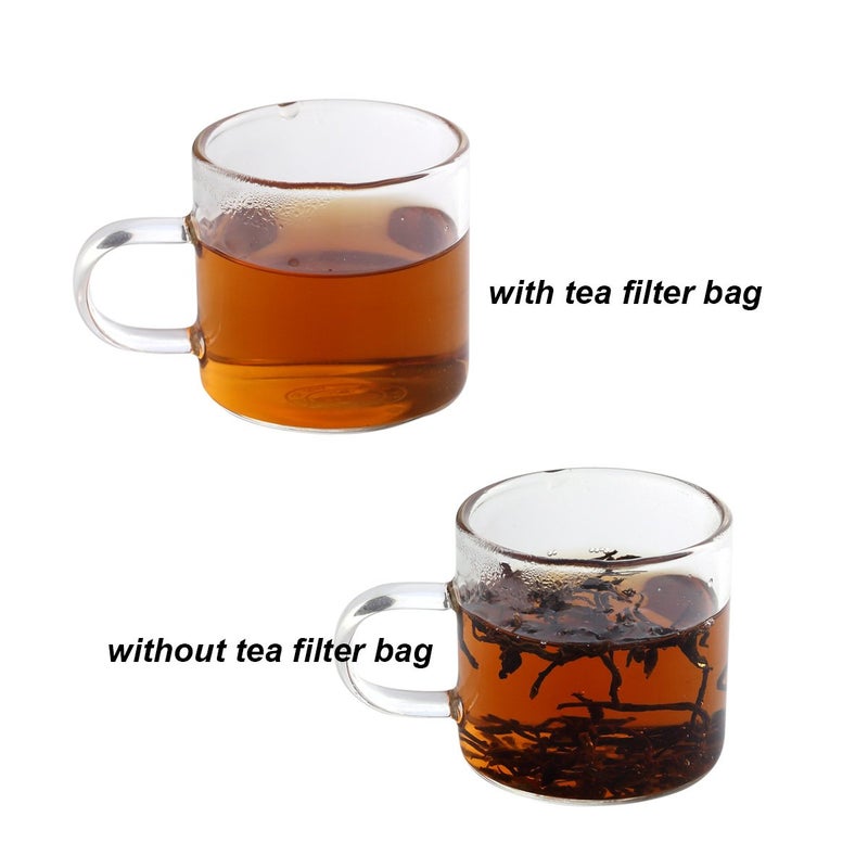 BEFORYOU 400 Pack Disposable Drawstring Tea Filter Bags Safe & Natural Unbleached Paper Tea Infuser Drawstring Empty Bag for Loose Leaf Tea (Multi-size, Natual Color) - Image 3
